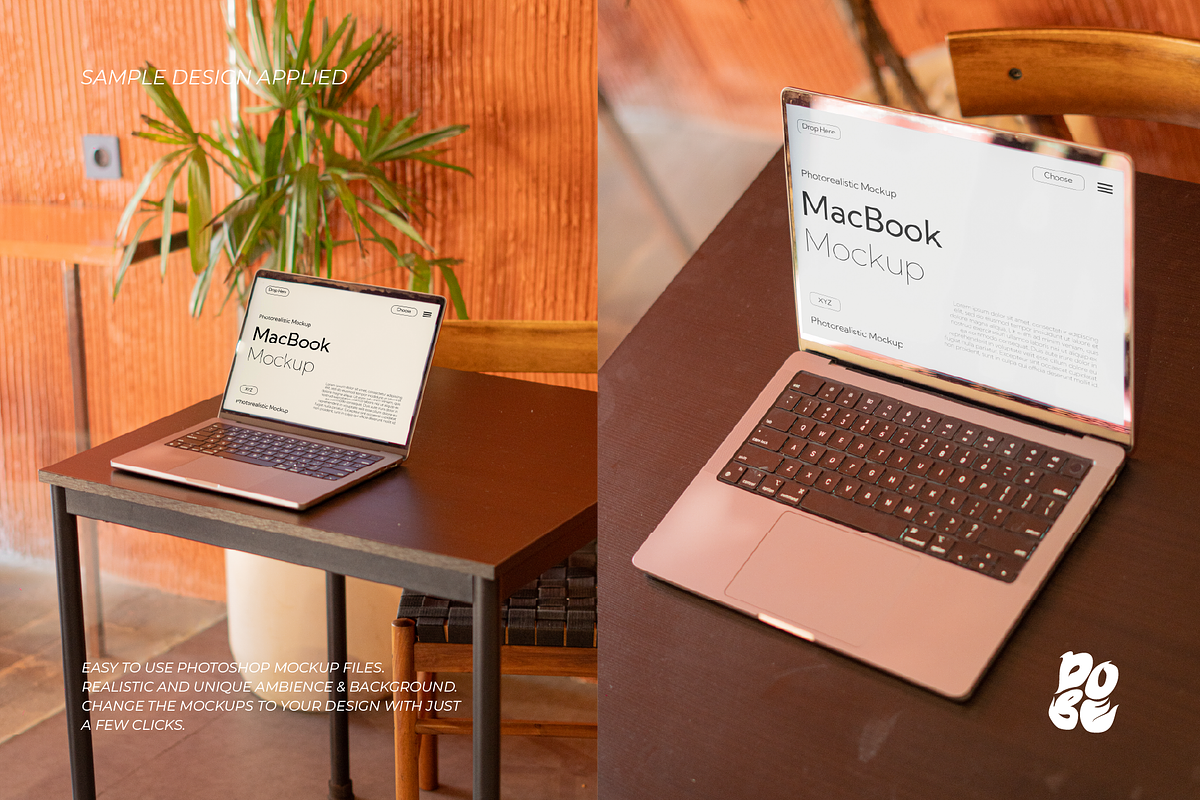 Lap Phone Mockup Set Vol 1, a Wearable Device Mockup by DOBE Studio (Photo 4 of 4)