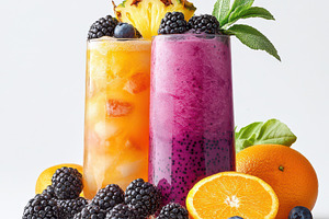 Refreshing fruit smoothies blackberr, a Food & Drink Photo by Pixeness Studio