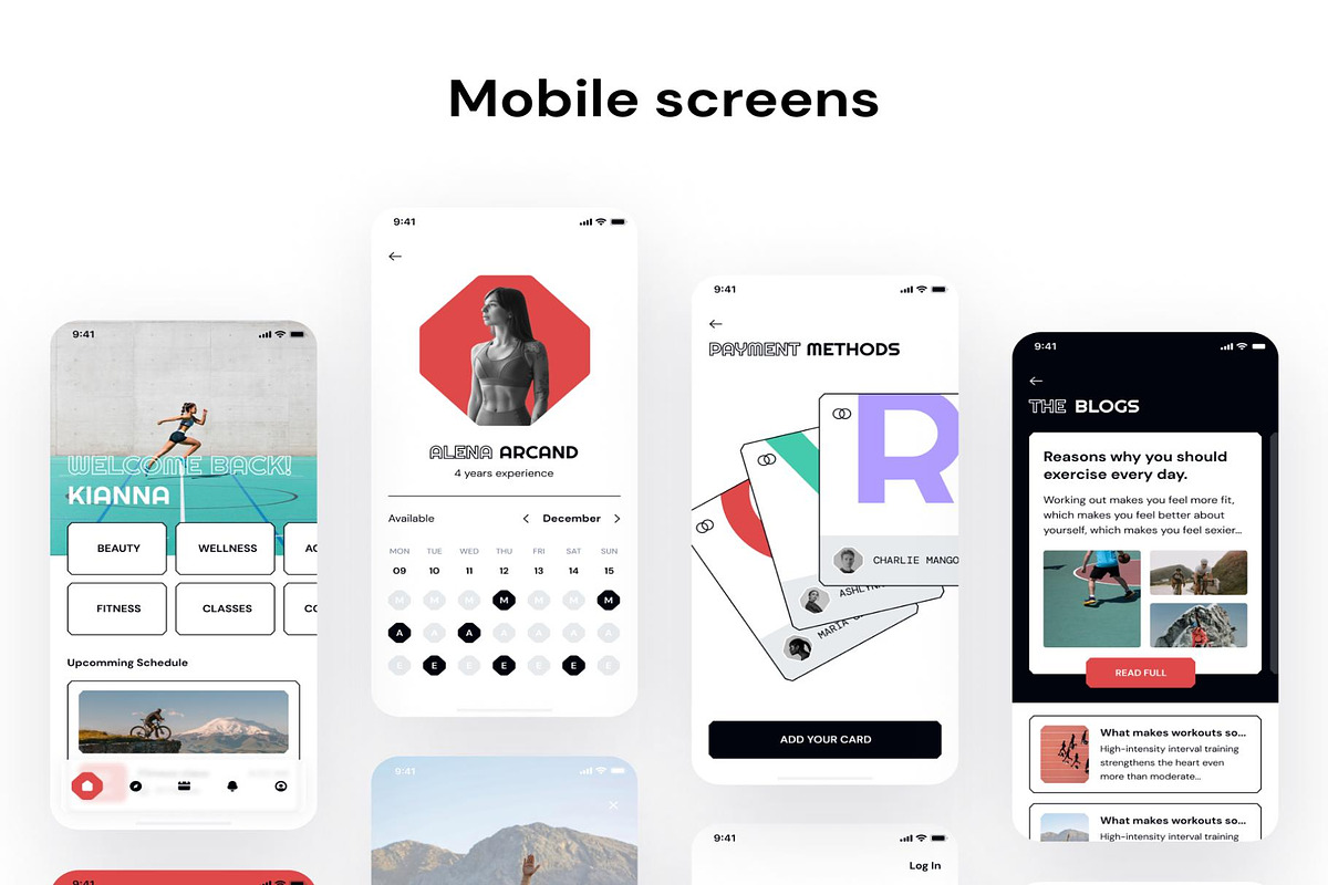 Overrun Booking trainer mobile app, an UI Kit Template by Lumina_ui_ux202 (Photo 5 of 6)
