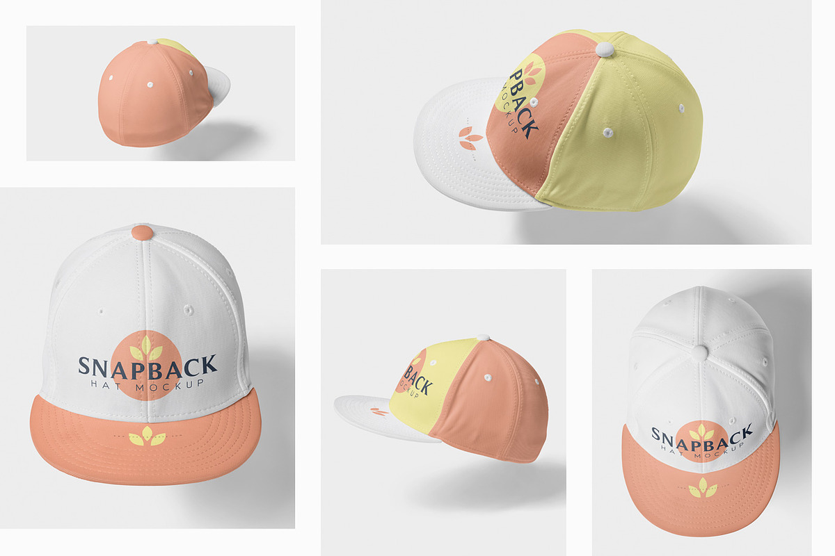 Snapback Mockups, a Hat Mockup by GfxFoundry (Photo 2 of 7)