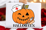 Nurse Pumpkin Halloween PNG, a Seasonal Illustration by DreamCafeArt (Thumbnail 5 of 7)