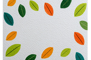 Colorful leaves and textured layers, an Abstract Photo by ZinetroN