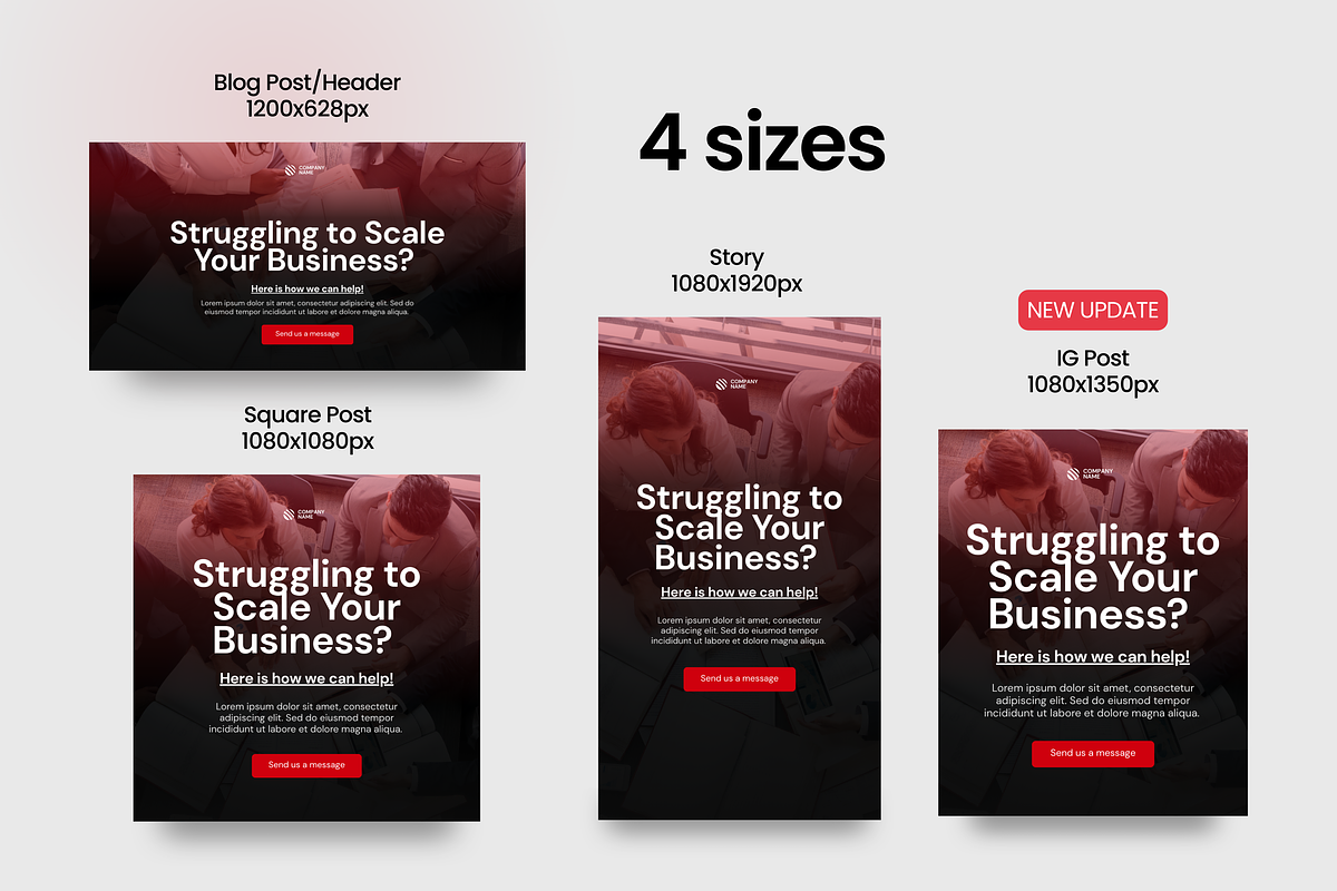Canva Social Media Templates, a Social Media Template by Studio B | Canva Template (Photo 9 of 13)