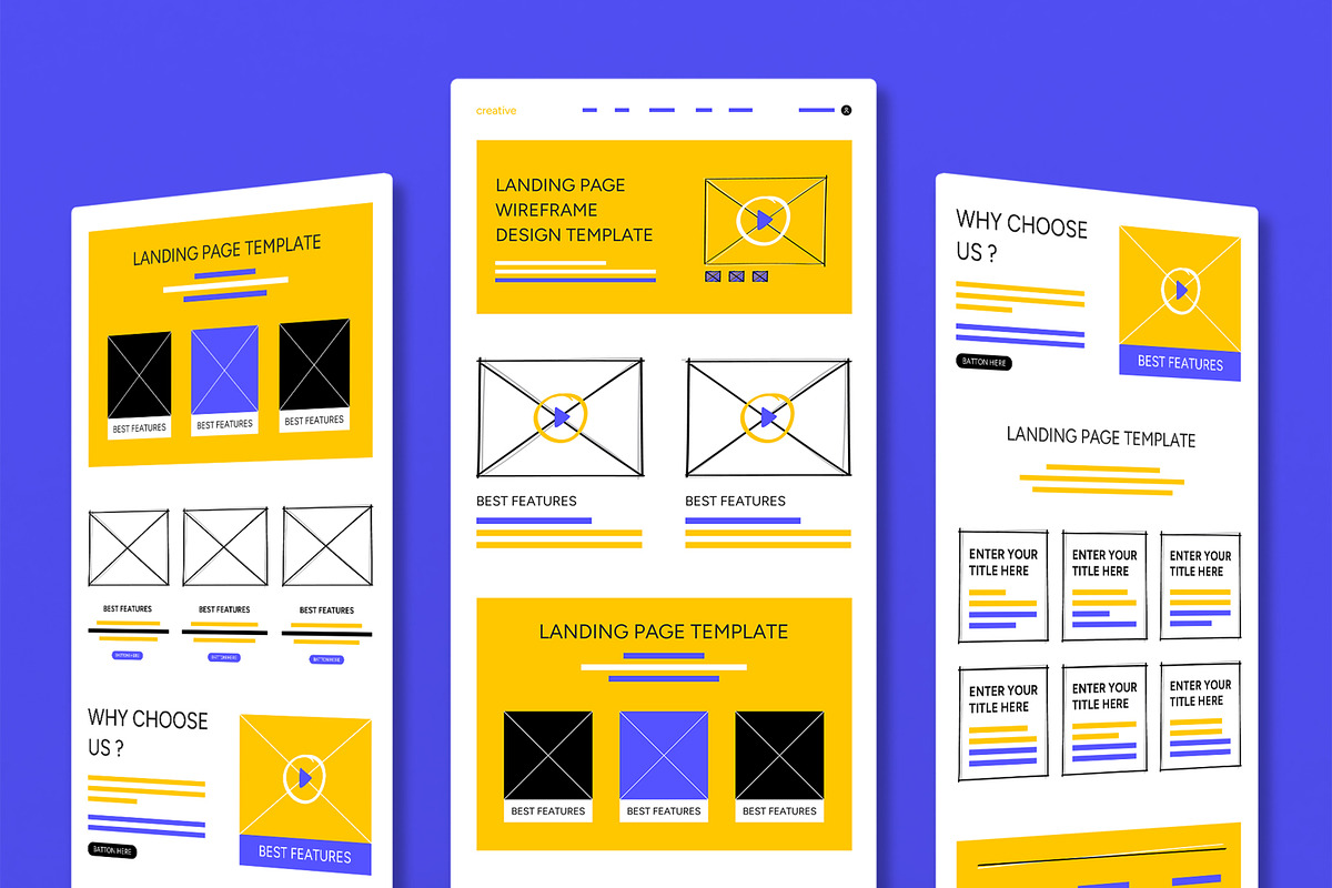 Wireframe Template, a Wireframe Template by MightyDesign (Photo 1 of 9)