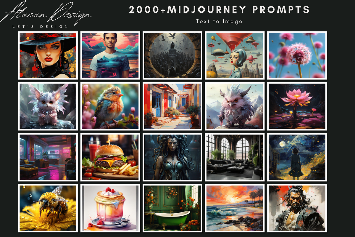 2000 Best Midjourney Prompts to Get, a Graphic by AtacanDigital (Photo 1 of 6)