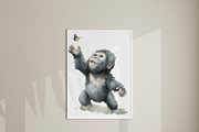 20 Baby Gorilla Clipart, an Animal Illustration by Pati Charm Studio (Thumbnail 8 of 8)