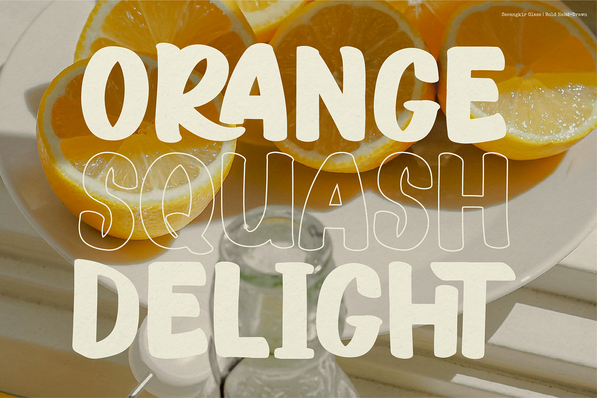 Secangkir Glass | Bold Hand Drawn, a Handwritten Font by gracetype_studio (Photo 7 of 12)