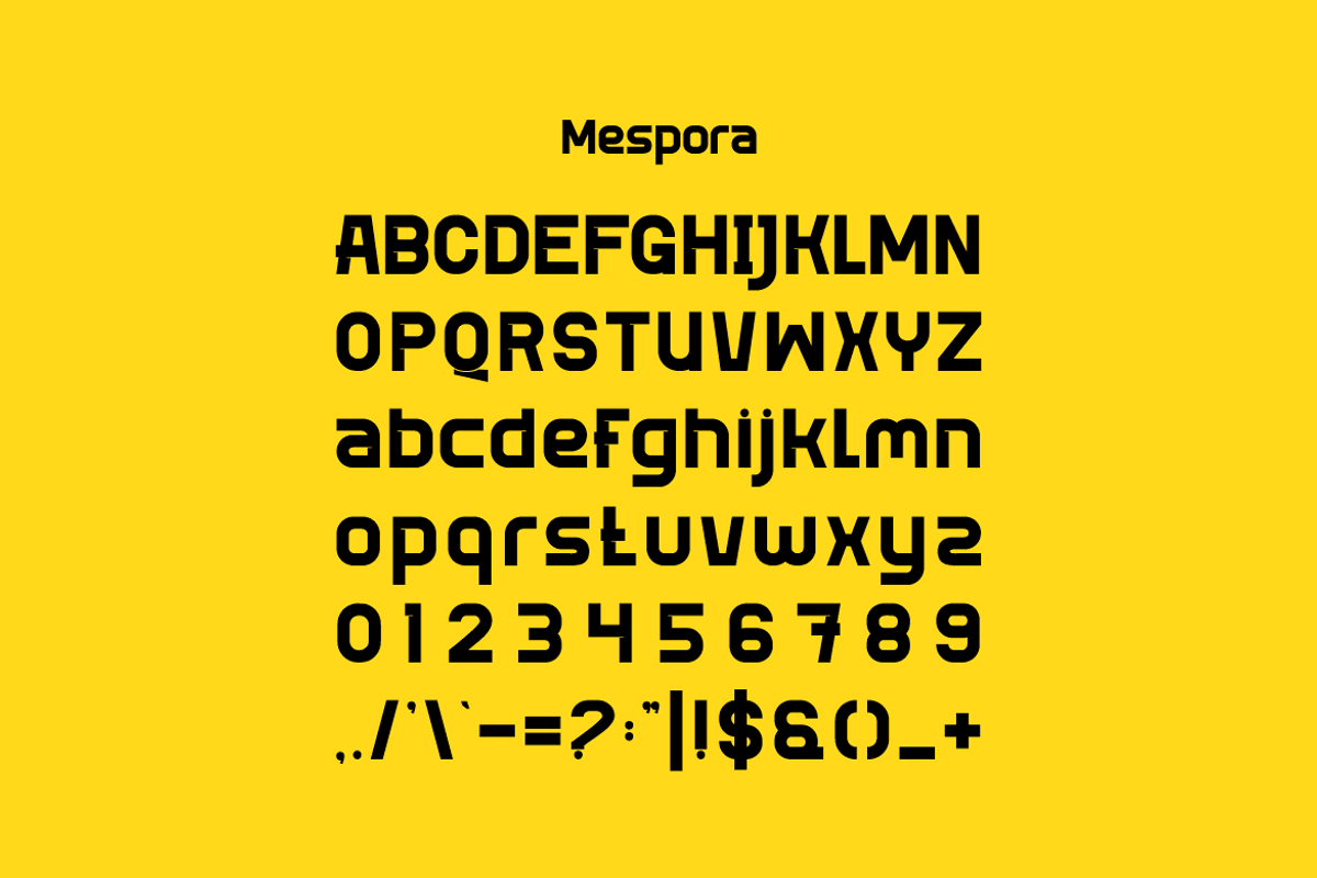 Mespora - Modern Sans Font, a Sans Serif Font by Iqsiart Studio (Photo 2 of 6)