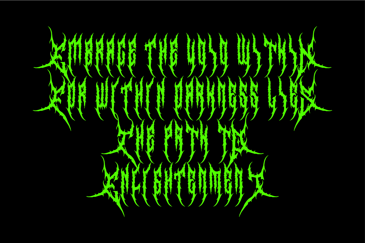 Ankers - Black Metal Font, a Blackletter Font by zamjumps (Photo 6 of 9)