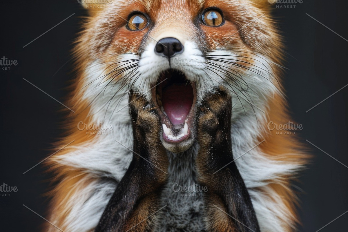 236 surprised animals, an Animal Photo by Handmadefont (Photo 58 of 241)