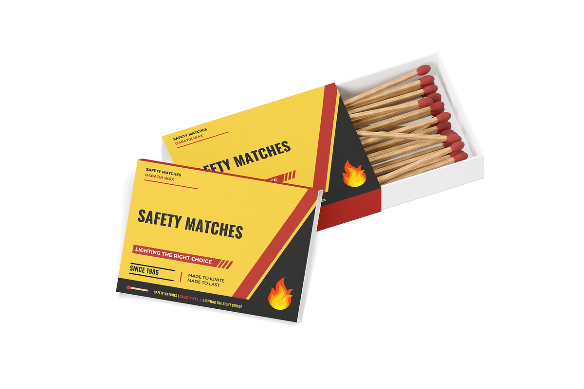 Matches Box Mockup, a Packaging Mockup by DSNA Mockup (Photo 2 of 5)