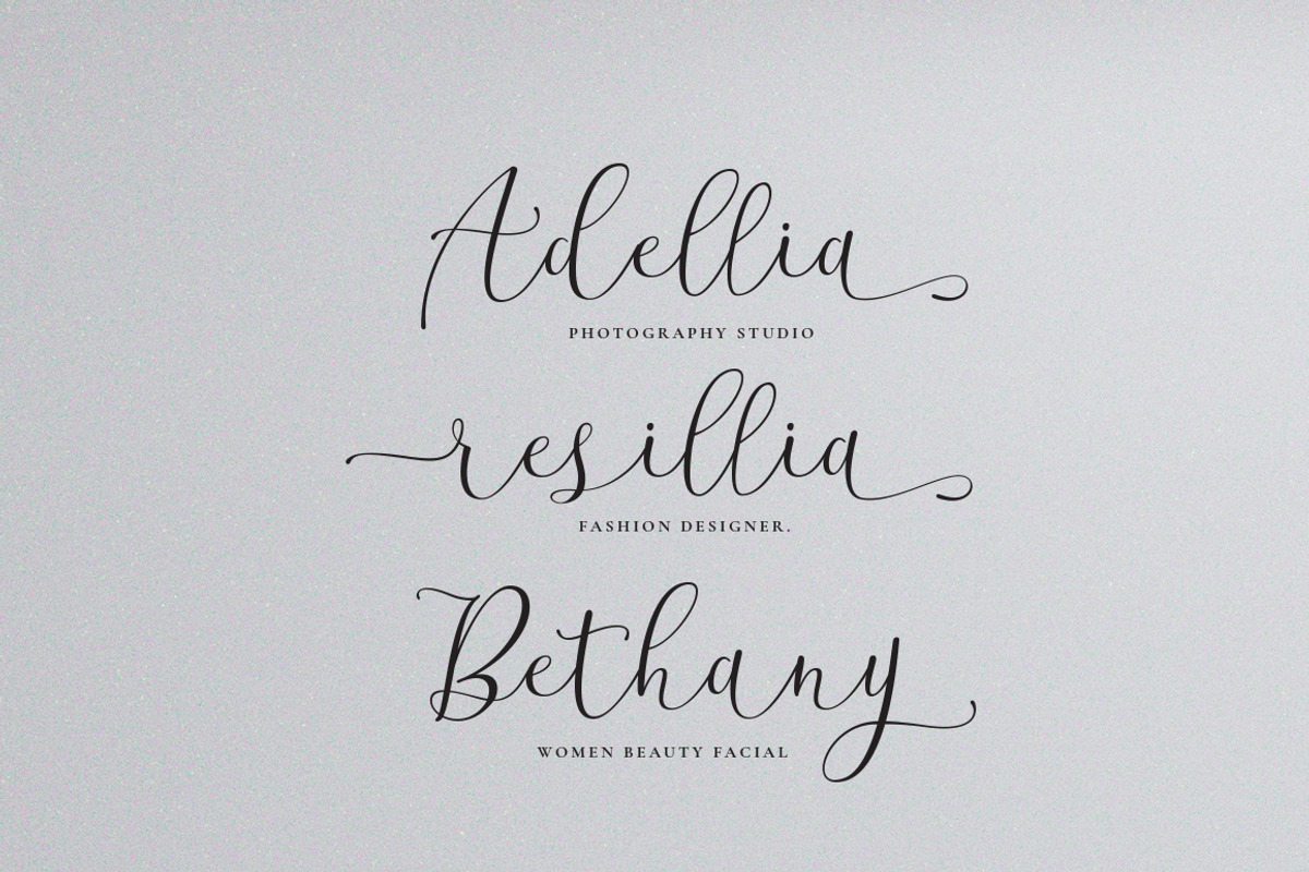 Beatisia Script, a Script Font by sizimon (Photo 3 of 6)