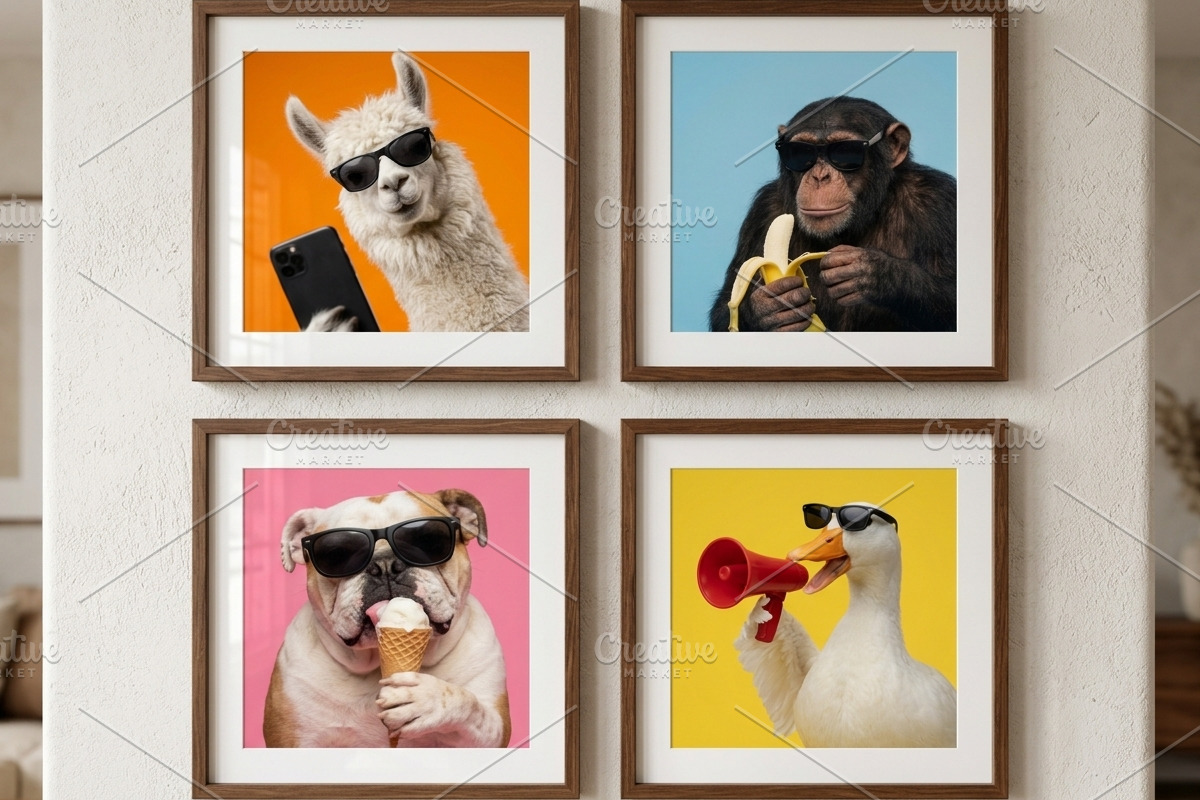48 Funny Animal Photo Wall Art, an Animal Photo by Image for Sale (Photo 3 of 4)