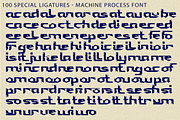 Machine Process - Glitch Font, a Sans Serif Font by 177Studio (Thumbnail 7 of 8)