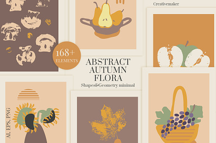 Abstract Autumn Flora