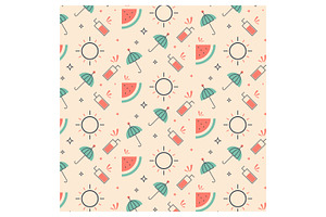 Summer pattern, a Decorative Illustration by Creative Backgrounds