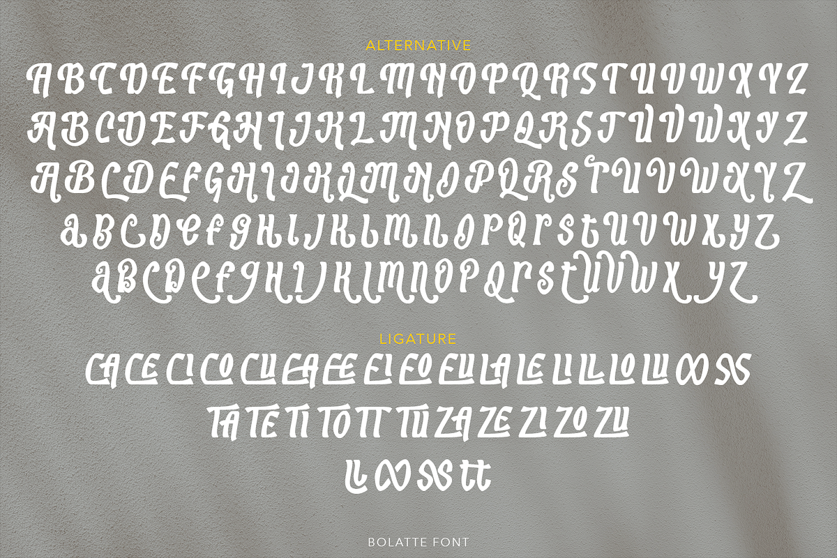 Bolatte Display Font, a Font by madeDeduk (Photo 9 of 10)