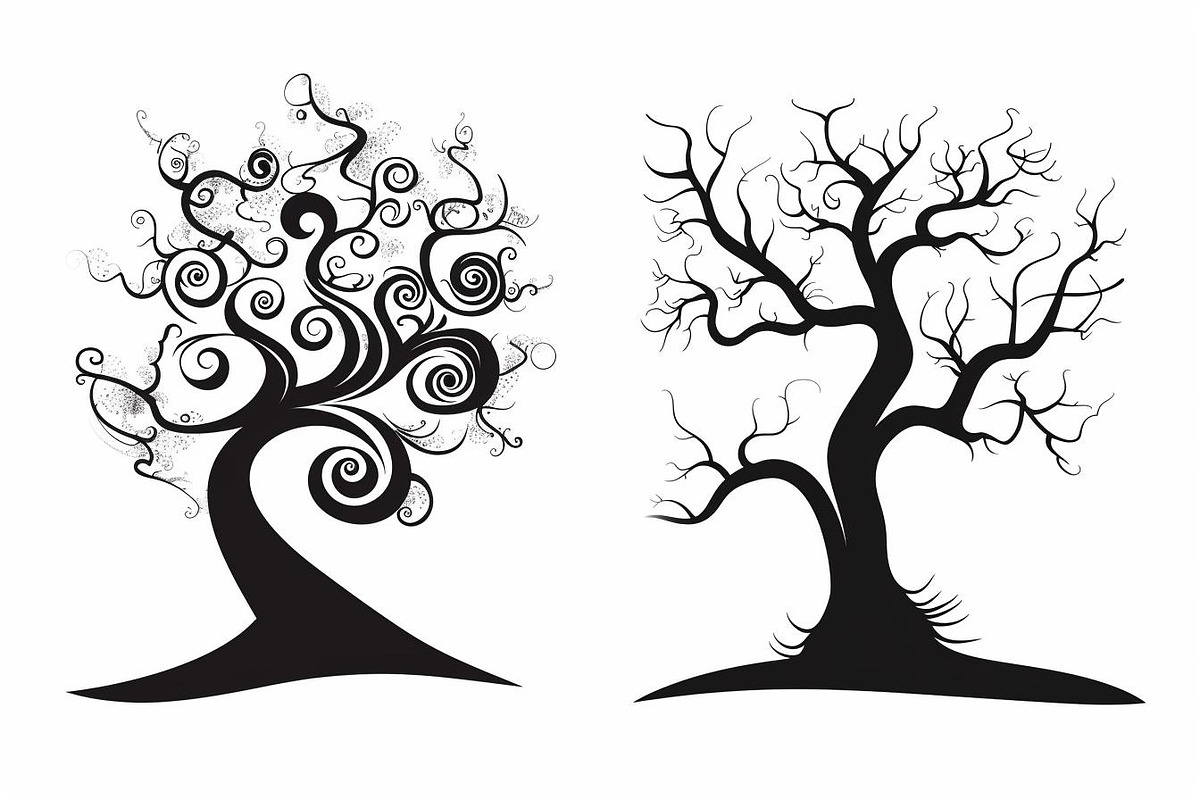 Tree Laser Cut Bundle | Decorative, a Graphic by hafijul (Photo 4 of 11)