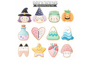 Halloween Cookie Clipart: Watercolor, an Illustration by CharmClipart (Thumbnail 6 of 8)