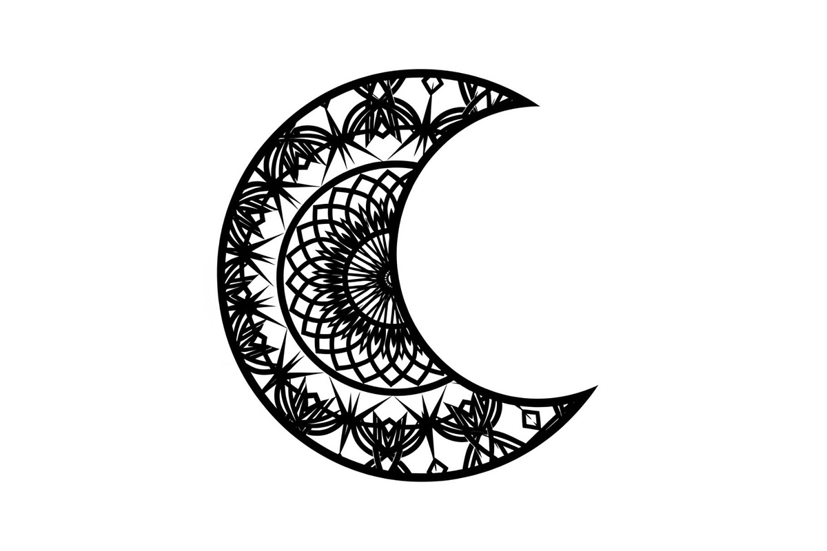 Mandala Crescent Moon Bundle, an Illustration by Designs_River (Photo 23 of 31)