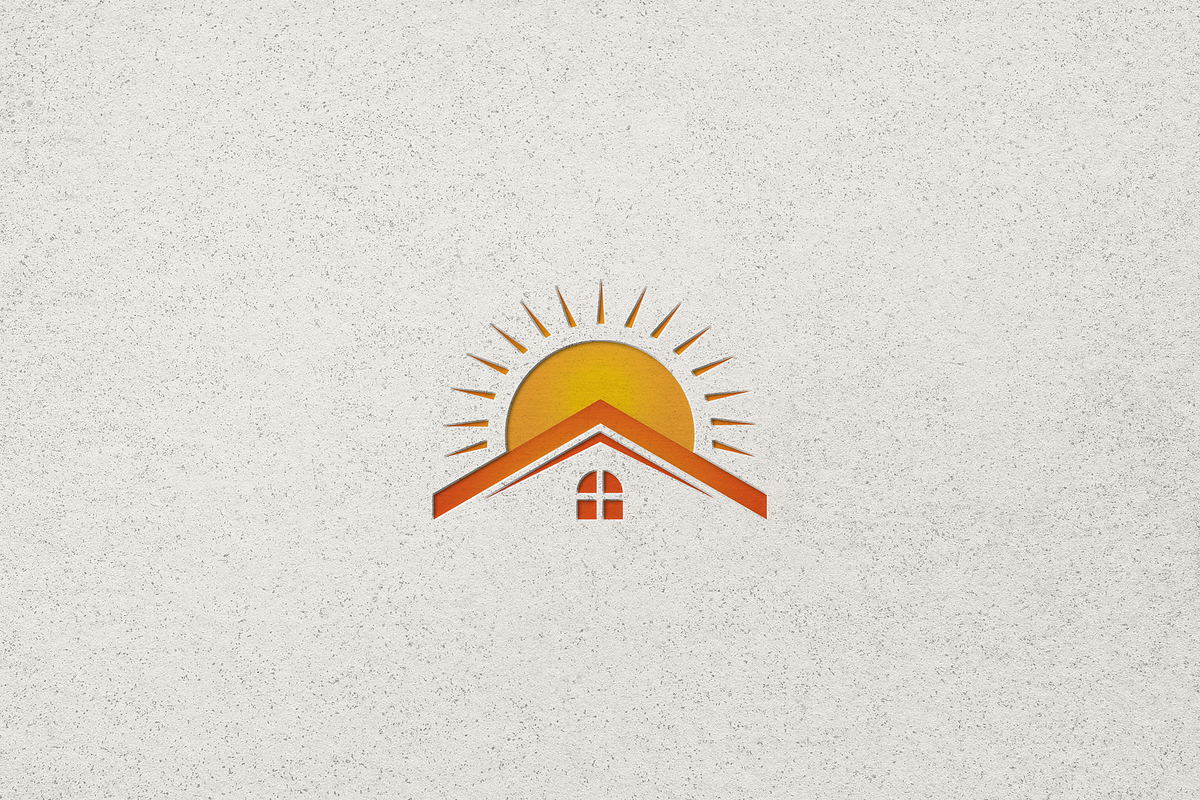 Modern Roof House with Sun Logo, a Branding & Logo Template by Luxury Logos (Photo 4 of 4)