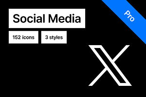 Social Media Pro, an Icon by Pictomate Icons