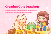 Procreate Brushes 20 Cartoon Anime, a Brush Add-On by InkPrintsTattoo (Thumbnail 7 of 8)