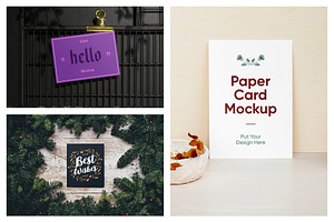 Stationery Paper Card Mockups Vol.01