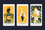 Suit of Pentacles tarot cards set, an Illustration by Good Studio (Thumbnail 2 of 6)