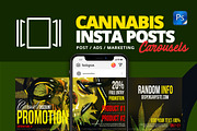Social Media Cannabis Posts Pack, a Social Media Template by Maioriz Shop (Thumbnail 3 of 5)