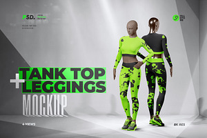Women's Activewear Mockup Set, a Shirt Mockup by OllStore