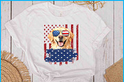 Golden Retriever USA Flag SVG, a Graphic by Creativeusart (Thumbnail 1 of 4)
