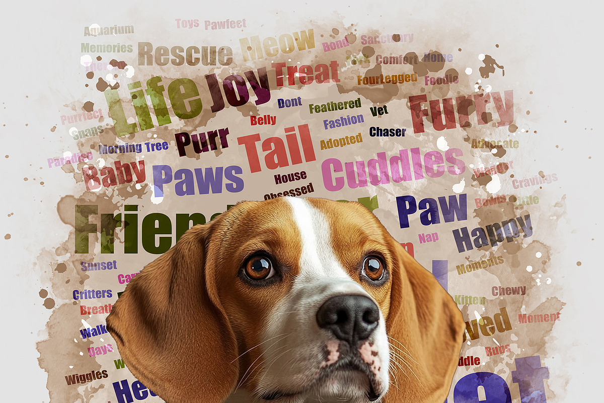 Watercolor Word Cloud Art PS Script, an Action Add-On by MRI STUDIO (Photo 16 of 16)