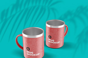 Metallic Mug Mockup