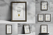 A4 Passe-partout Certificate Mock-up, an Advertising Mockup by zippypixelstudio (Thumbnail 1 of 13)