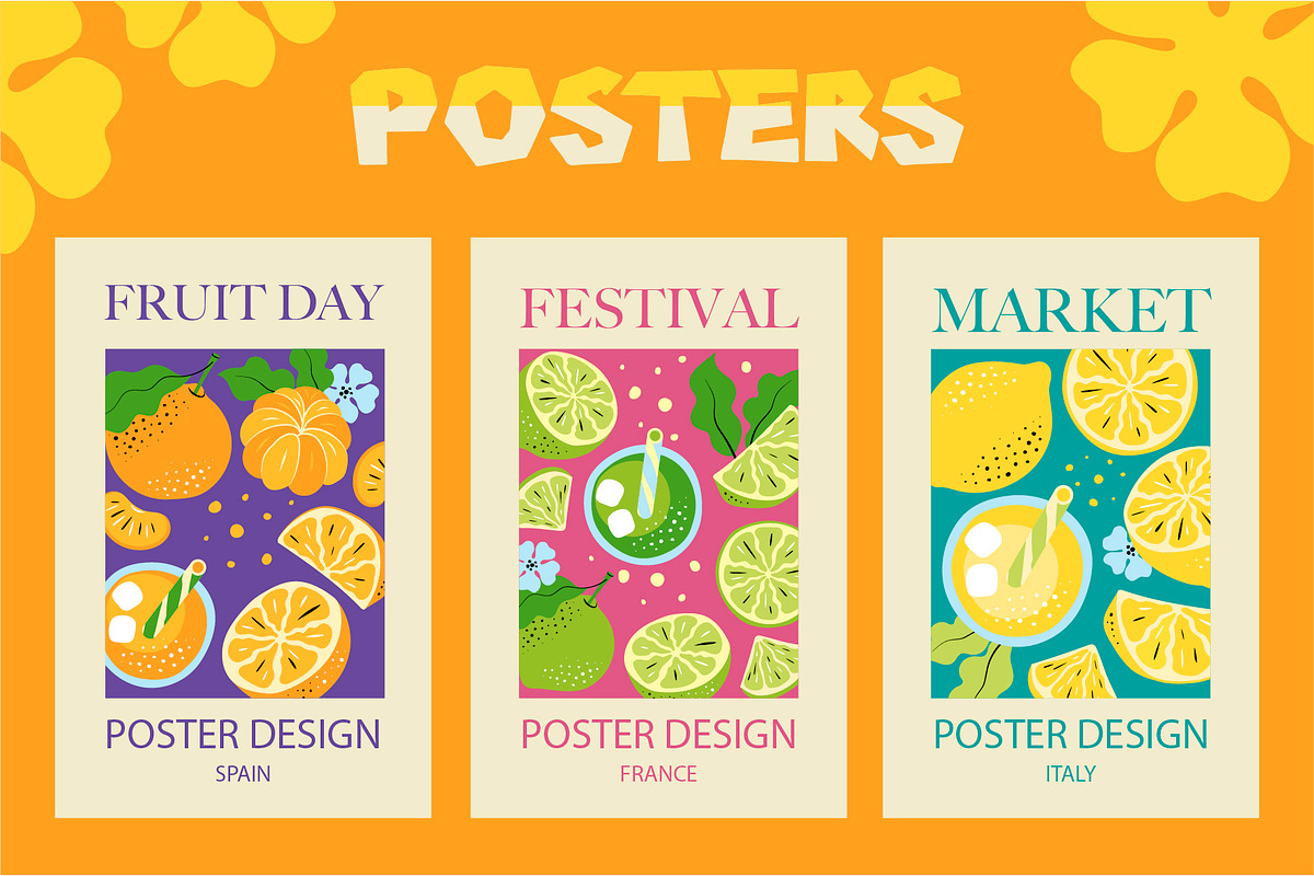 Hand-Drawn Citrus Vector Design Set, a Food Illustration by Lettering_Logo (Photo 10 of 11)