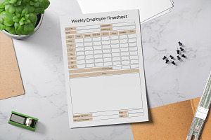 Time Tracking Worksheet For Employee