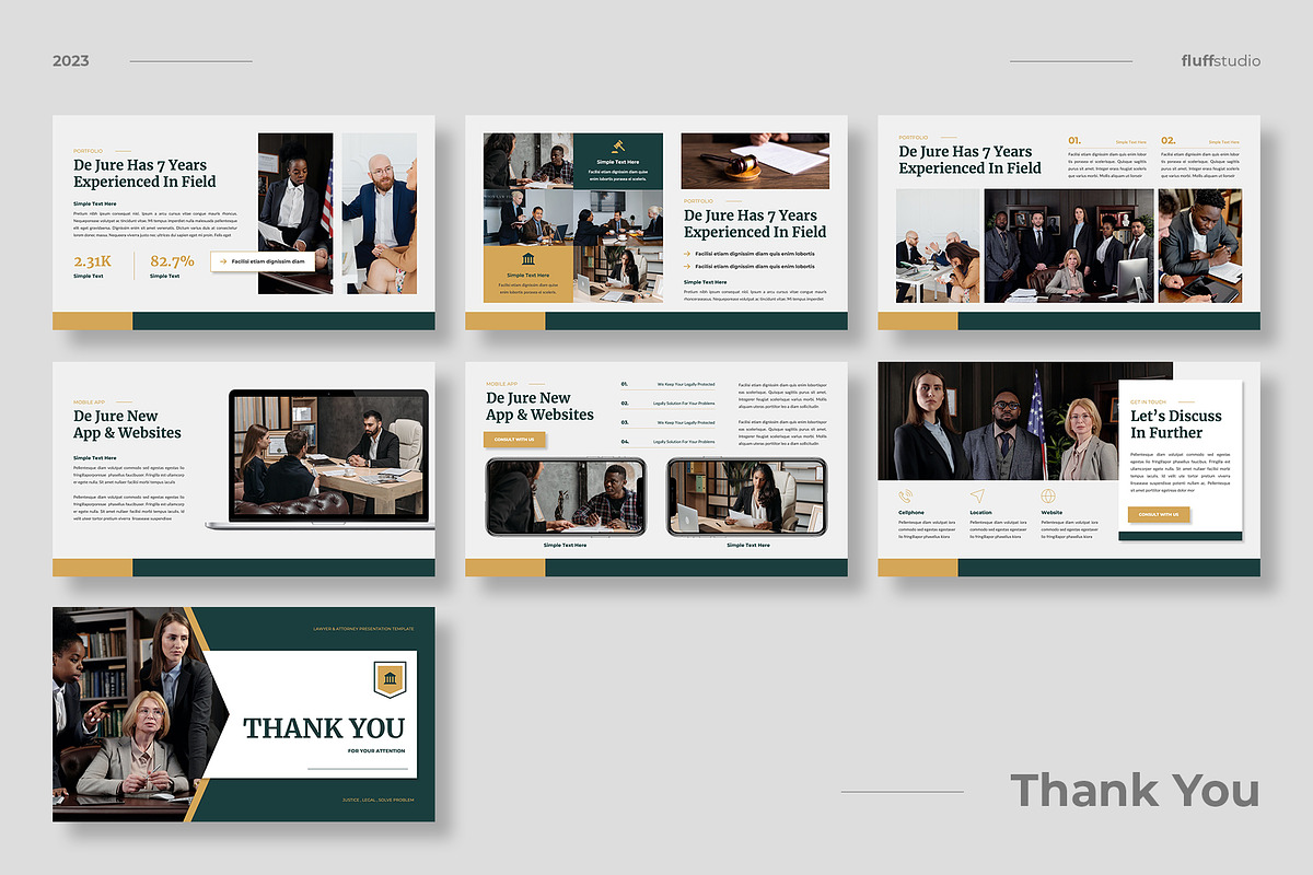 Law Firm Powerpoint Template, a Presentation Template by fluffstudio (Photo 4 of 4)
