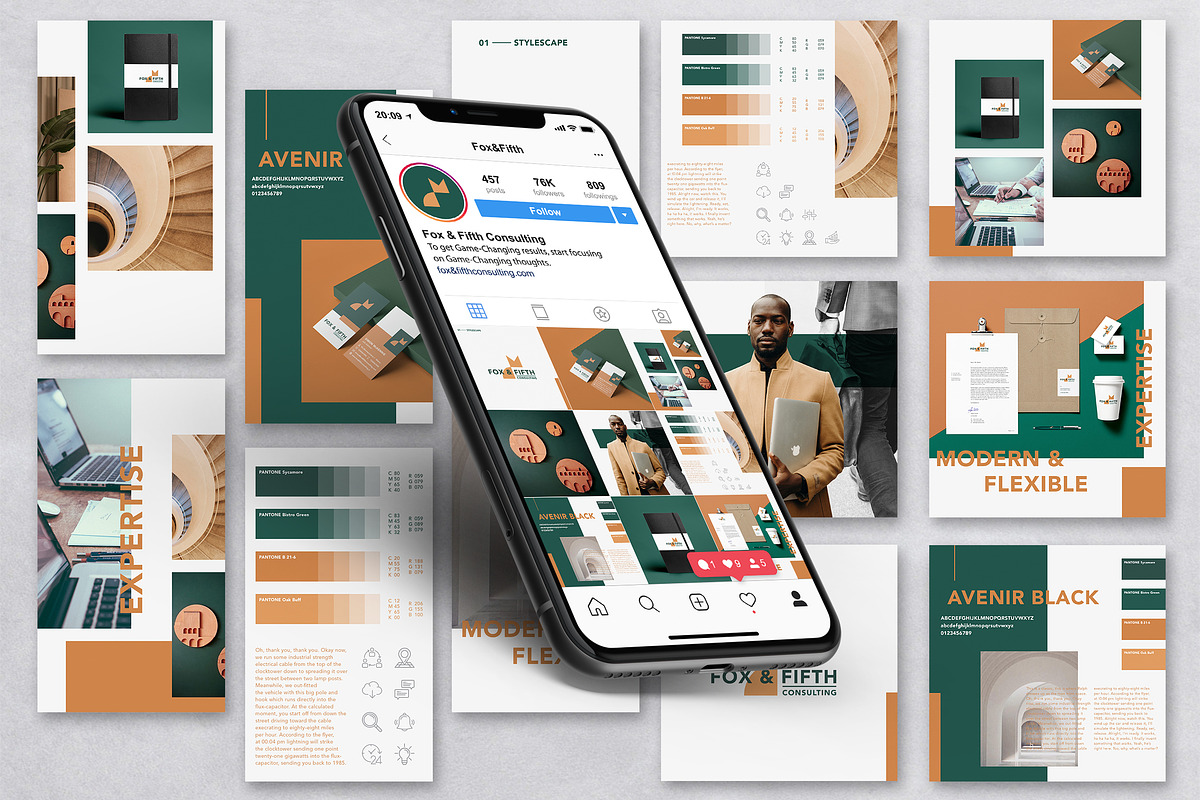 Stylescape / Moodboard Template, a Product Mockup by Andre28 (Photo 4 of 6)