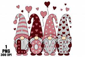 Valentine’s Day Love Gnome PNG, an Illustration by Daily.Designs