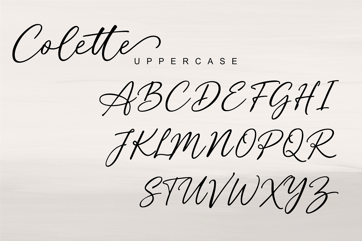 Colette Modern Script, a Handwritten Font by Raffa Creative (Photo 4 of 5)