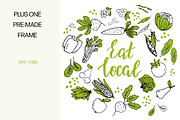 Fruits and vegetables set, a Background Graphic by Imageblend (Thumbnail 4 of 7)