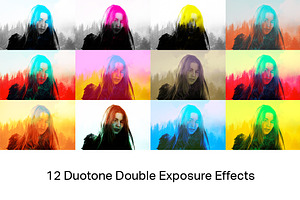 Duotone Double Exposures