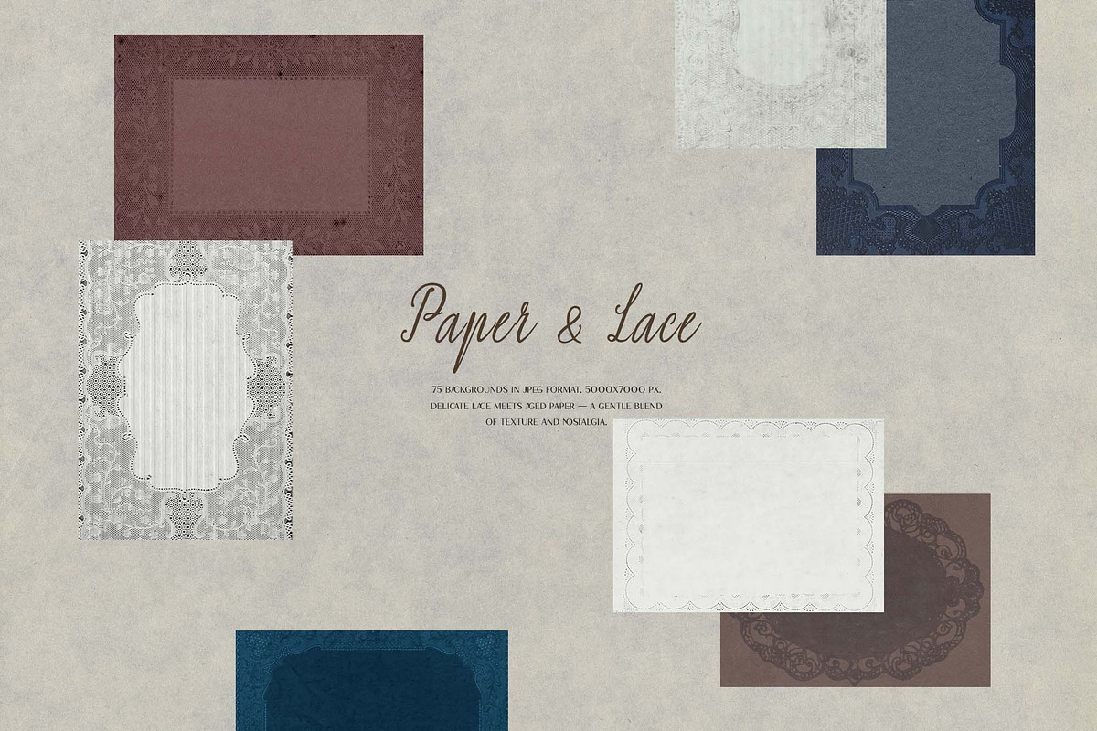 Paper & Lace backgrounds, a Background Graphic by DigARTbyHavroshka (Photo 5 of 11)