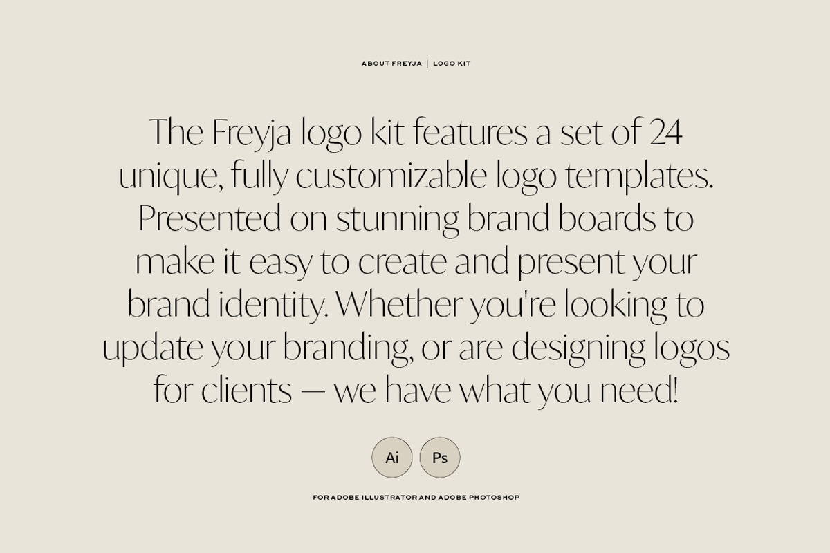Freyja | Logo Kit for Brand Stylists, a Branding & Logo Template by Studio Standard (Photo 2 of 16)