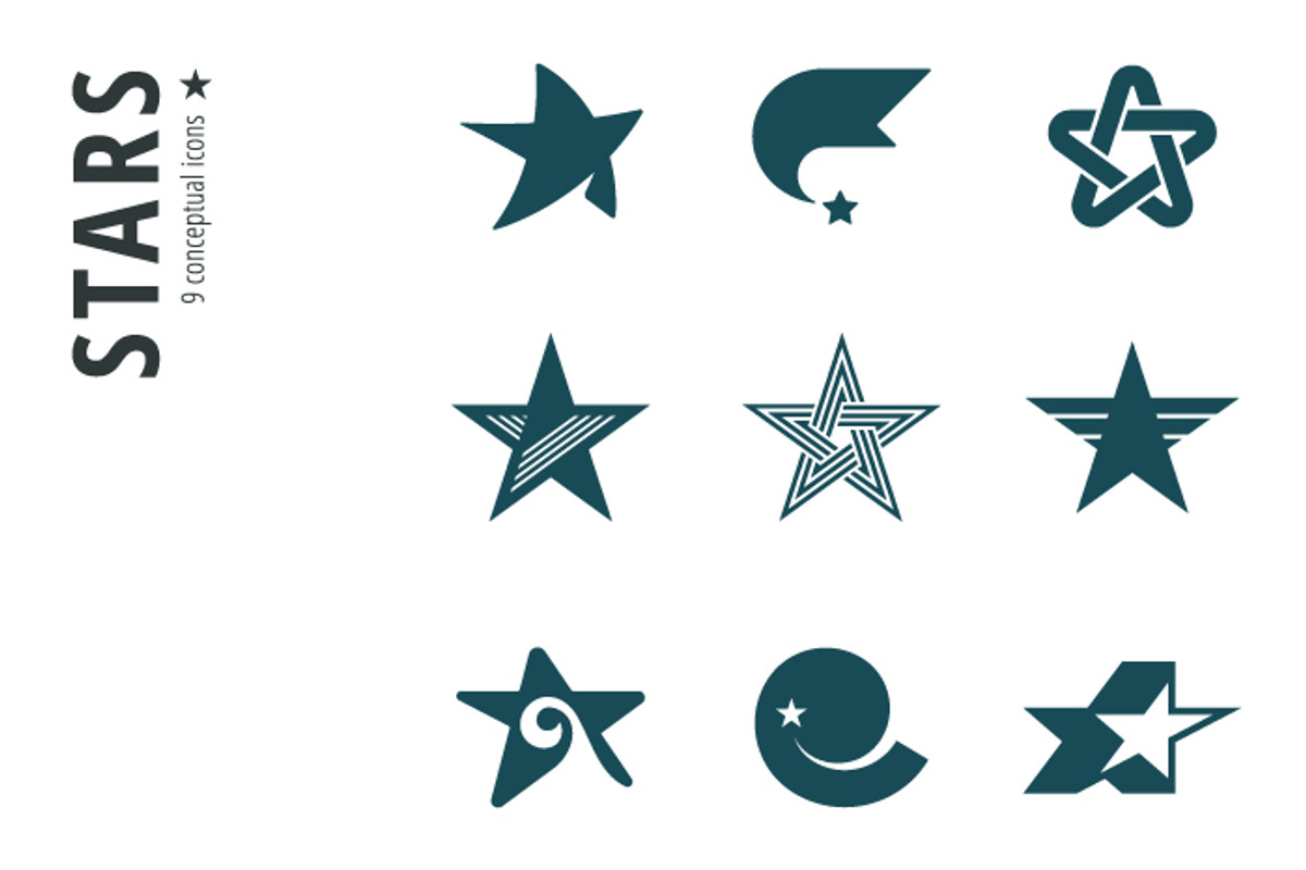Stars Icon Set, a Branding & Logo Template by Youhhou