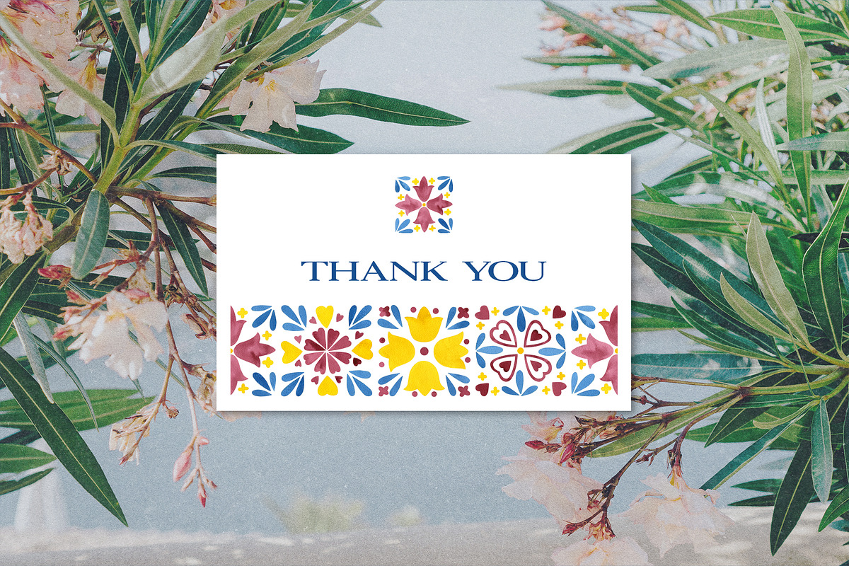 Mediterranean Azuléjo Watercolor, a Decorative Illustration by YarovaArt (Photo 15 of 15)