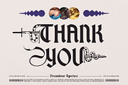 Dreamhour Typeface, a Blackletter Font by alit design (Thumbnail 19 of 20)