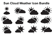 Sunny Cloud Weather Symbols, an Object Graphic by Designer_Momina (Thumbnail 1 of 5)