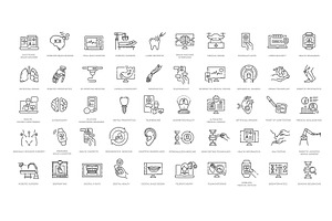 Medical Icons and Vector Symbols, a Healthcare Illustration by Tettygreen